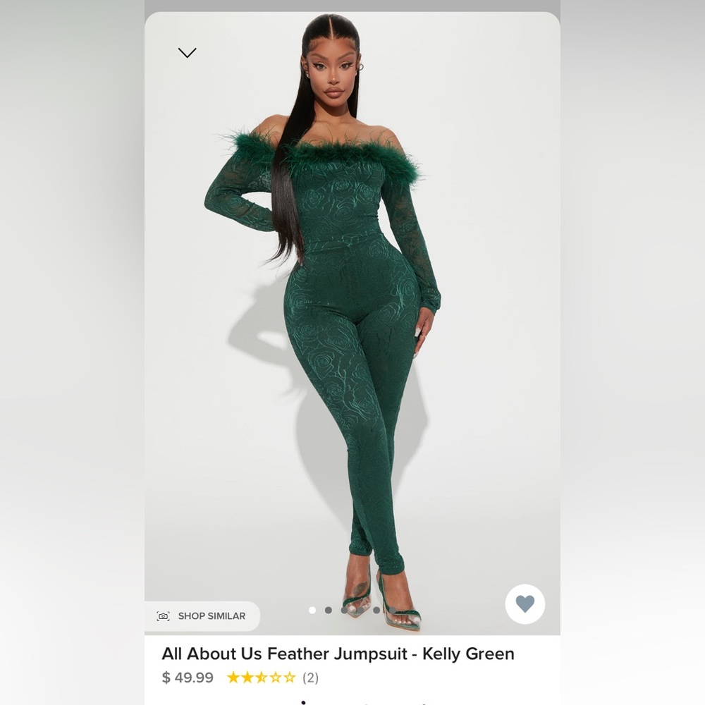 ‼️LAST CHANCE‼️ Fashion nova green jumpsuit